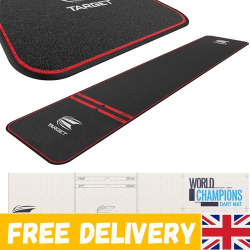 World champion dart mat with - dart,